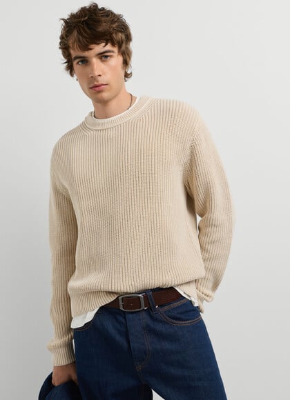 REGULAR FIT CREW NECK KNIT JUMPER