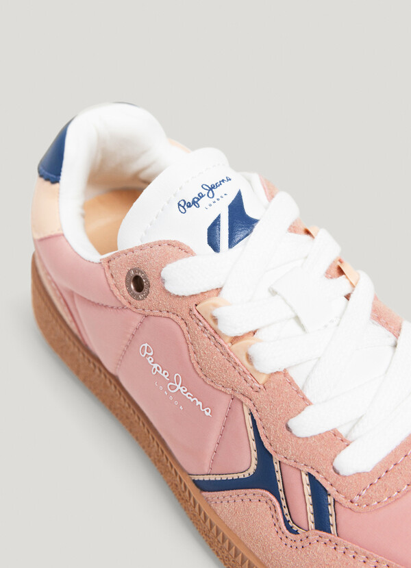 SUEDE EFFECT CUPSOLE SNEAKERS
