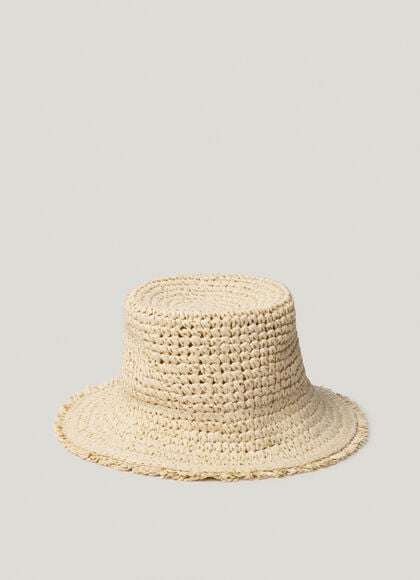 RAFFIA BUCKET HAT