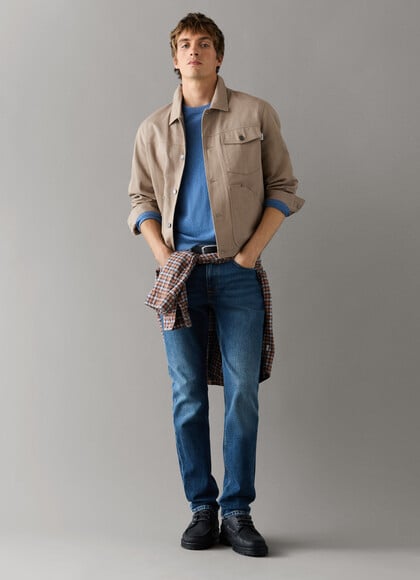 STANLEY - TAPER FIT MID-RISE JEANS