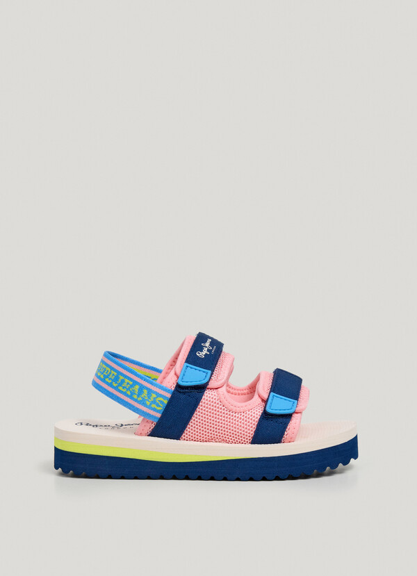 TREK SANDALS WITH VELCRO CLOSURE