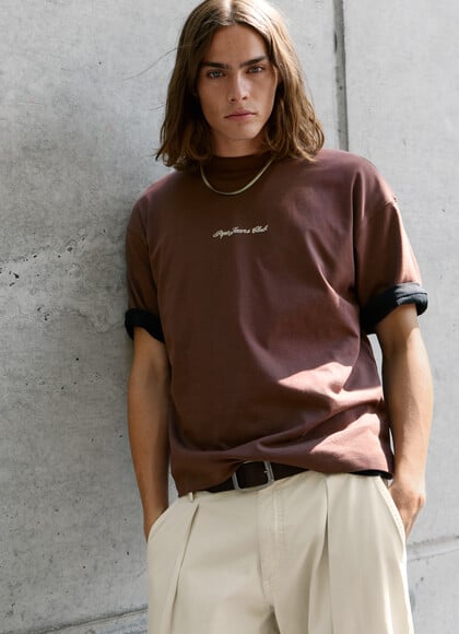 BOXY FIT LOGO PRINT T-SHIRT