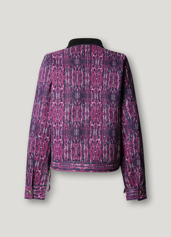 PRINTED SHIRT COLLAR JACKET