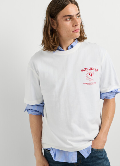 CASUAL FIT PRINTED GRAPHIC T-SHIRT
