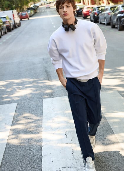 ELASTIC WAIST JOGGER TROUSERS