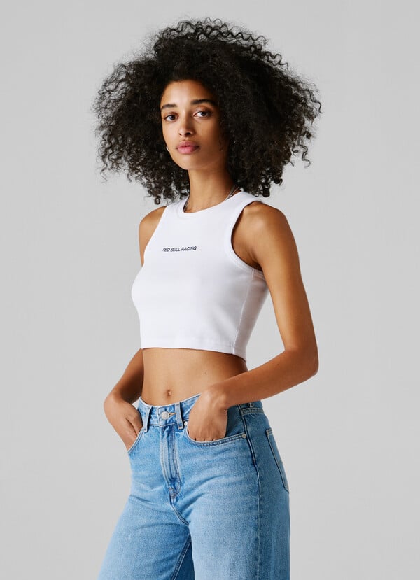 CROPPED SLEEVELESS TOP