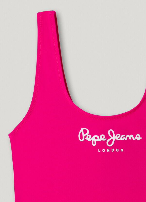 PRINTED LOGO SWIMSUIT