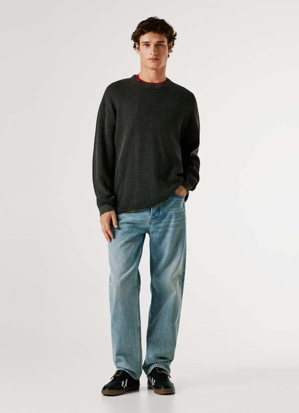 CREW NECK KNIT JUMPER