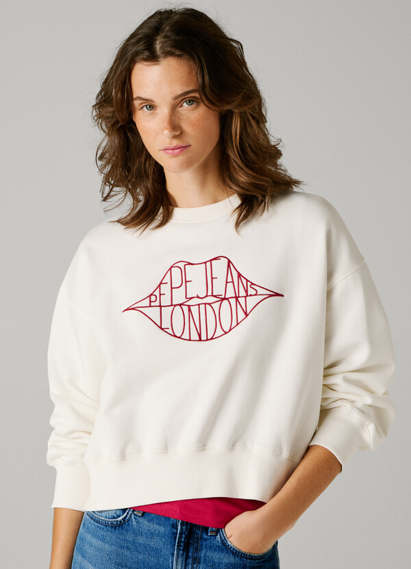 CREW NECK LOGO SWEATSHIRT