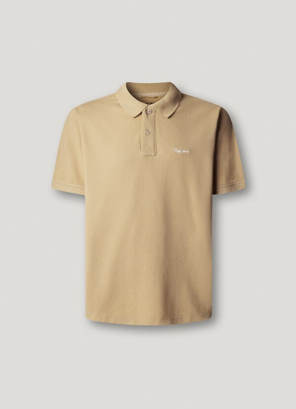 GARMENT DYED PIQUE POLO SHIRT