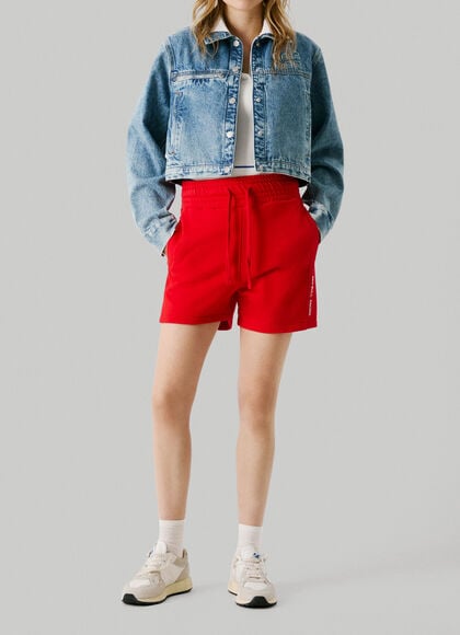FLEECE SHORTS WITH ADJUSTABLE WAIST
