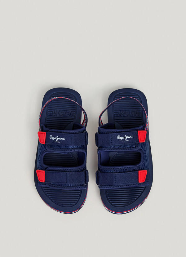 TREK SANDALS WITH VELCRO CLOSURE