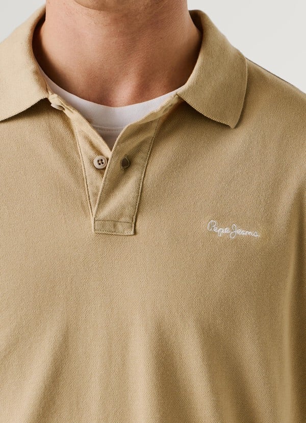 GARMENT DYED PIQUE POLO SHIRT