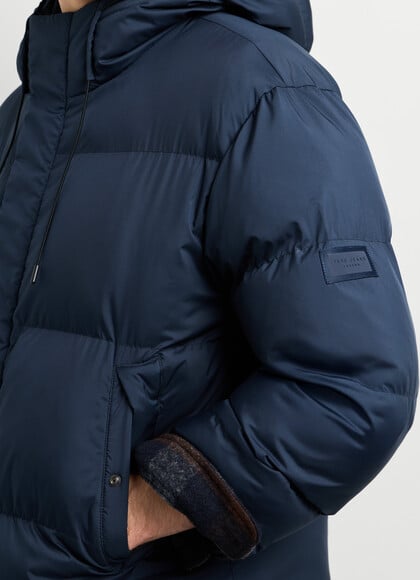 HOODED PADDED PUFFER JACKET