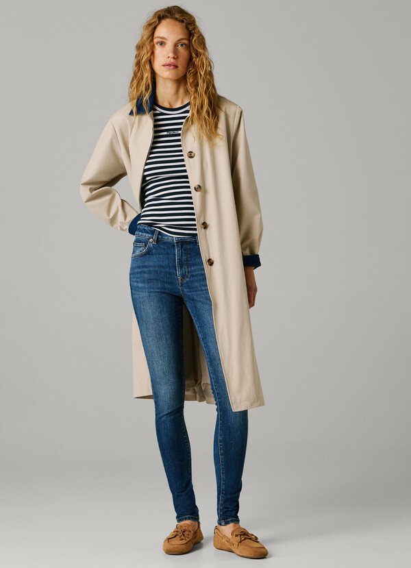 MID-RISE SKINNY FIT JEANS - REGENT