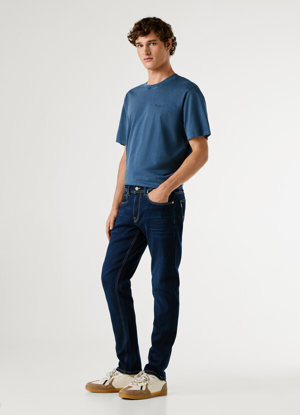TRACK- SLIM FIT MID-RISE JEANS