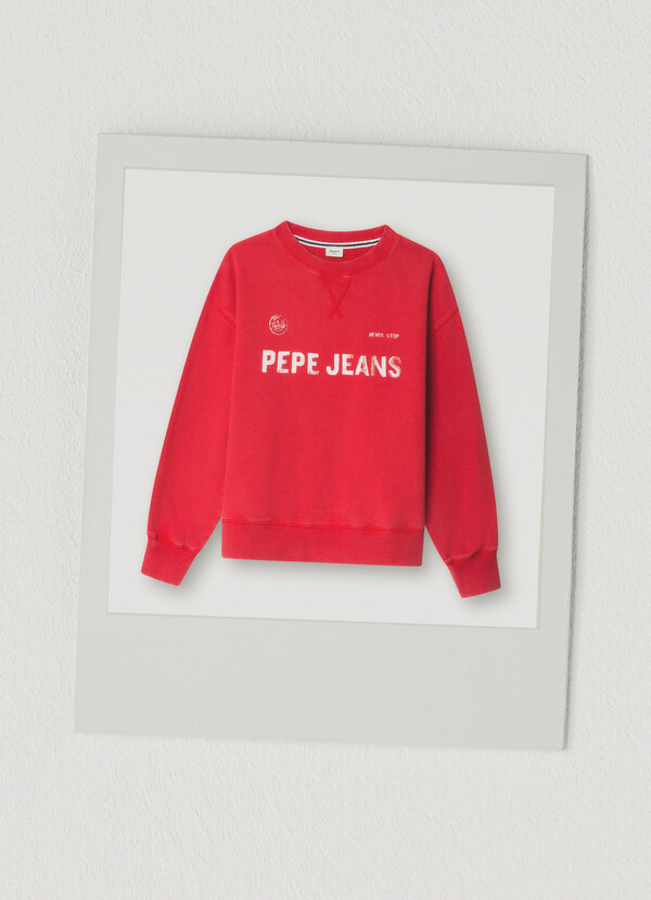 RELAXED FIT CREW NECK SWEATSHIRT