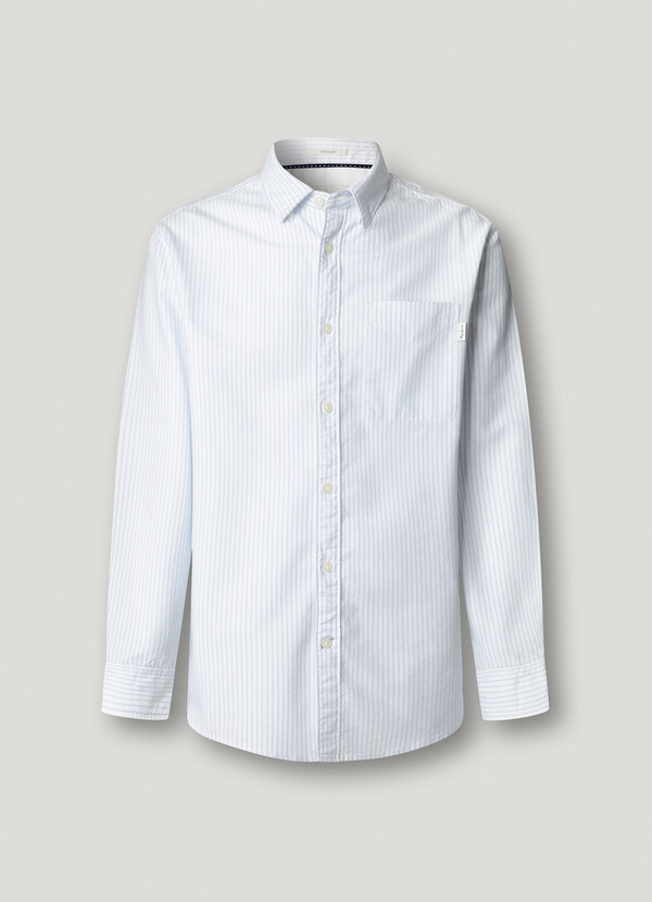 REGULAR FIT STRIPED OXFORD SHIRT