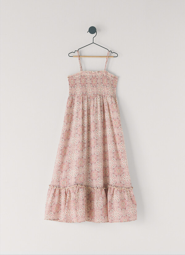 ROBE LONGUE &Agrave; IMPRIM&Eacute; FLORAL