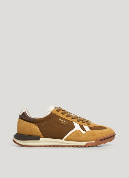 MARVIN - RETRO TRAINERS WITH SUEDE DETAILS