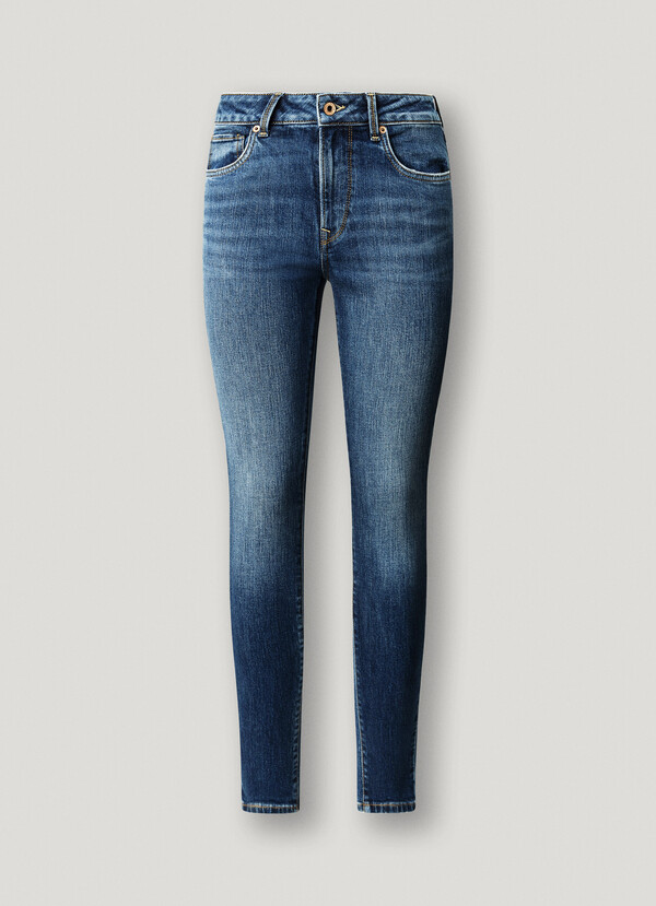 MID-RISE SKINNY FIT JEANS - REGENT