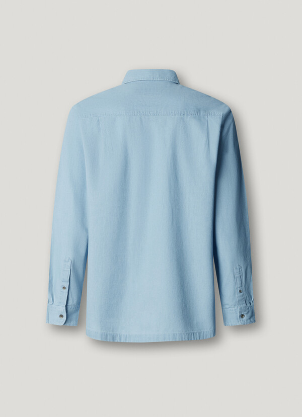 CASUAL FIT DENIM OVERSHIRT
