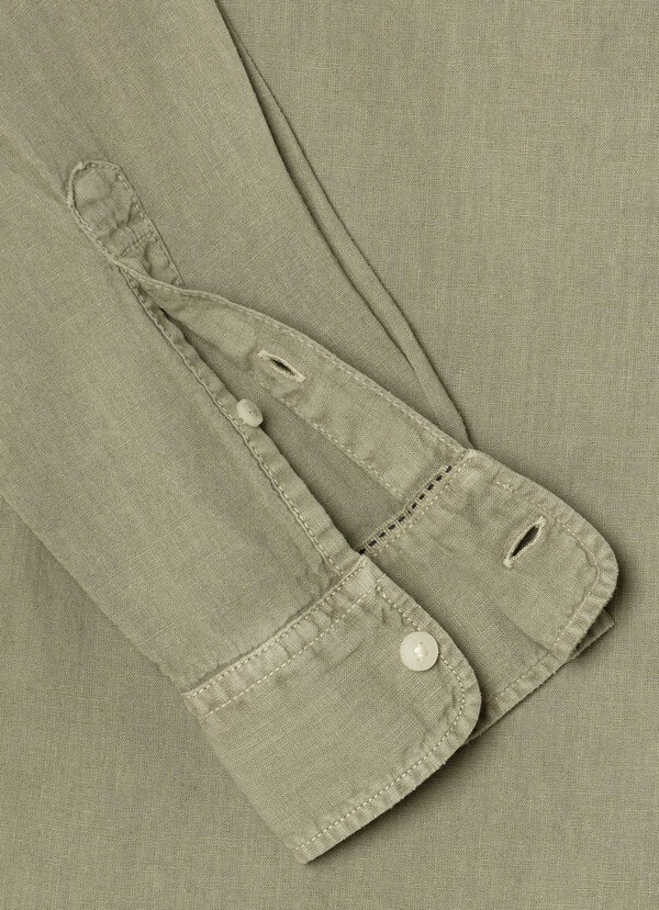 REGULAR FIT GARMENT DYED SHIRT