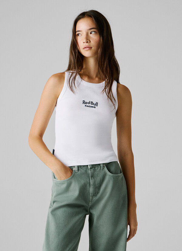 SLEEVELESS RIBBED TOP