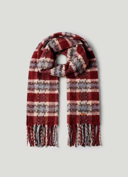 PLAID PRINT SCARF