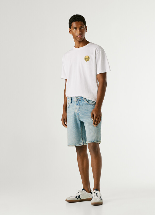 LOOSE FIT DENIM SHORTS