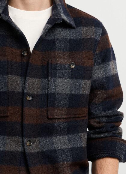REGULAR FIT CHECKED OVERSHIRT
