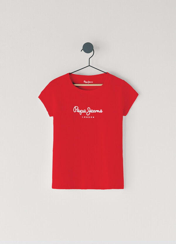 T-SHIRT COUPE SLIM AVEC LOGO PAILLETT&Eacute;