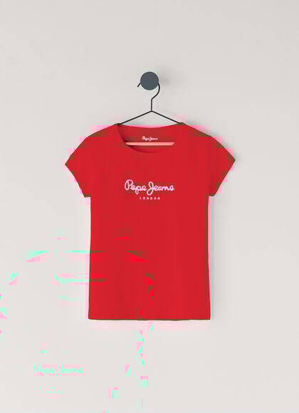 SLIM FIT GLITTER LOGO T-SHIRT