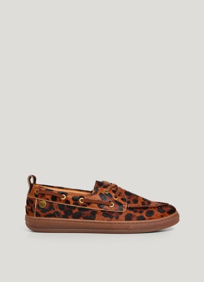 ANIMAL PRINT BOAT SHOES