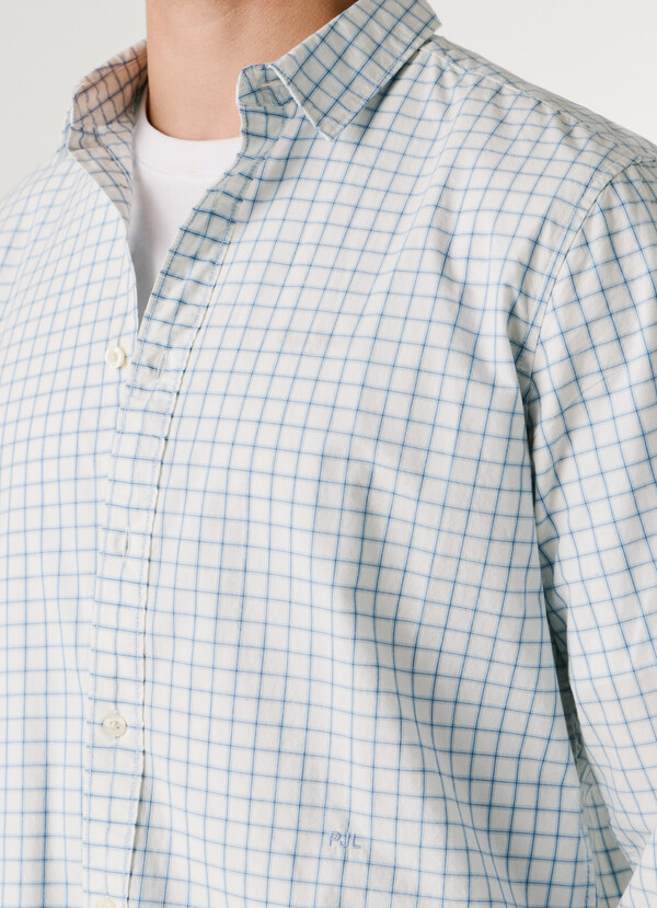 REGULAR FIT CHECKED POPLIN SHIRT