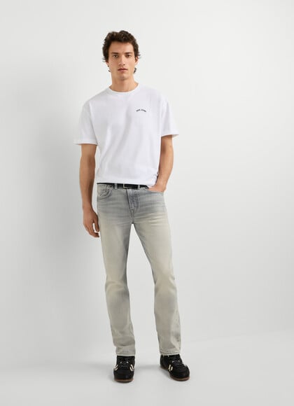 SLIM FIT MID-RISE JEANS - PIPE