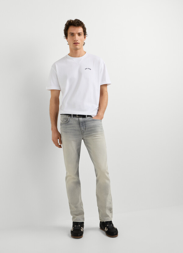 SLIM FIT MID-RISE JEANS - PIPE
