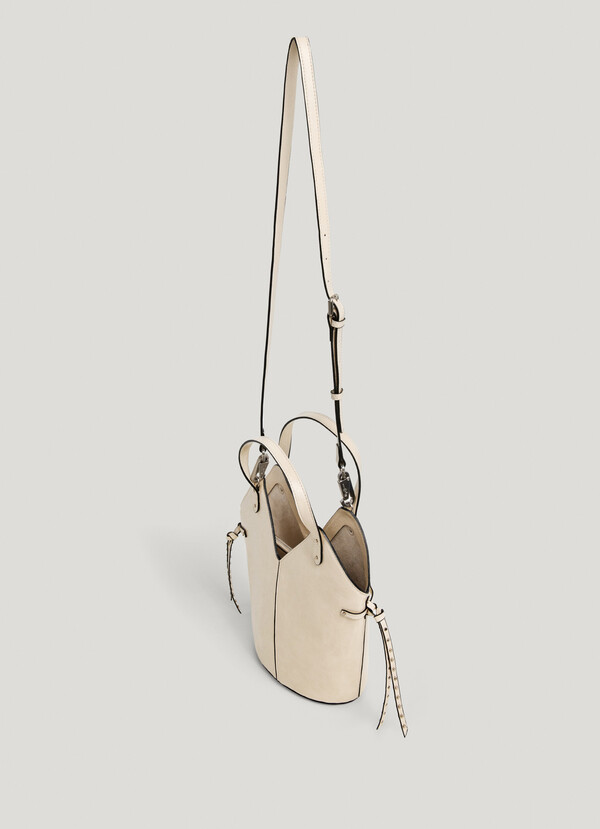 LEATHER EFFECT SHOULDER BAG