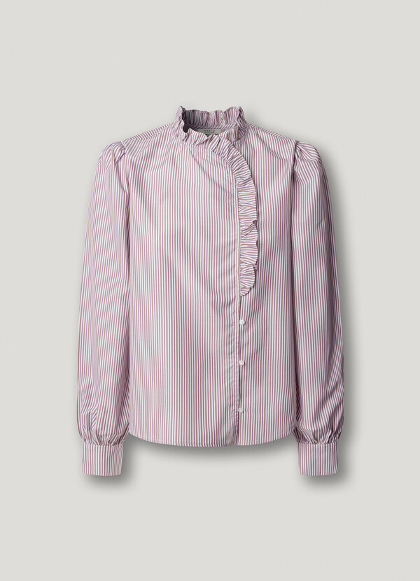 RUFFLES POPLIN BLOUSE