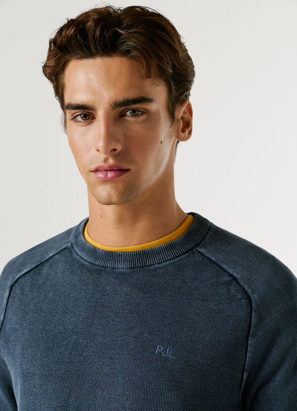 CREW NECK PIQU&Eacute; JUMPER