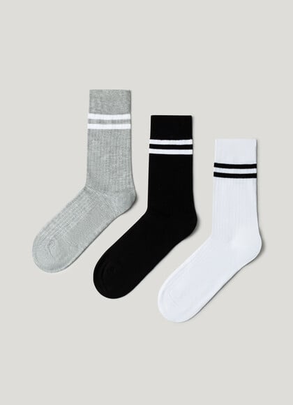 3PACK SOCKS WITH TRIMS