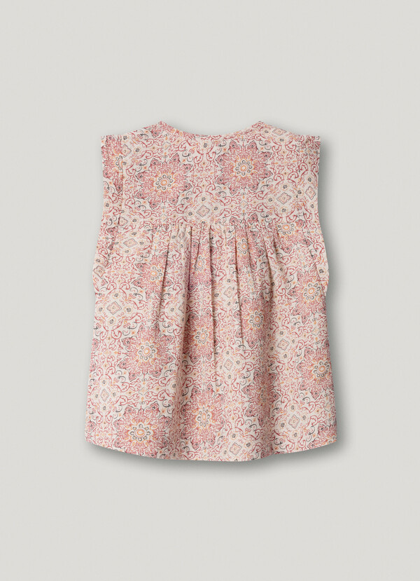 BLUSA SIN MANGAS ESTAMPADO FLORAL
