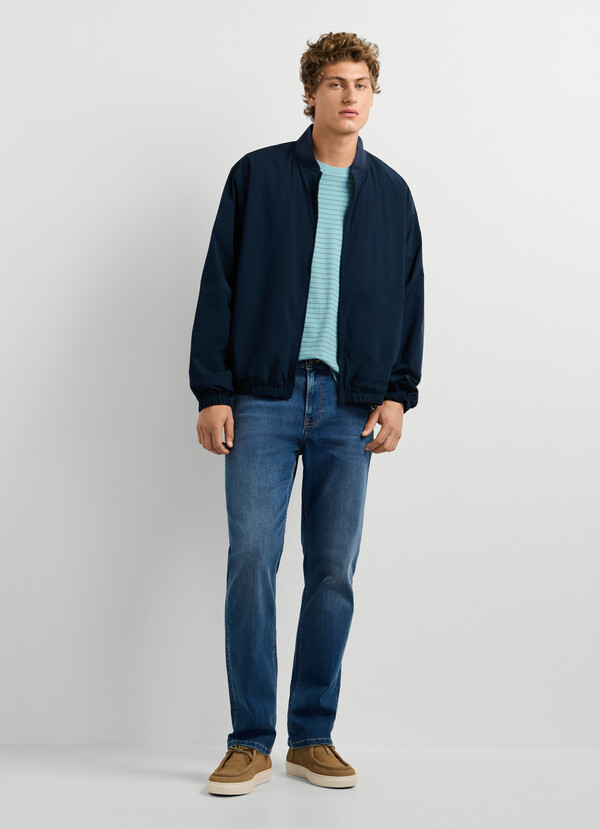 ZIP CLOSURE BOMBER JACKET