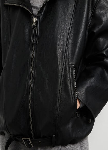 LEATHER EFFECT JACKET