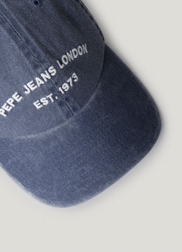 EMBROIDERED LOGO TWILL CAP