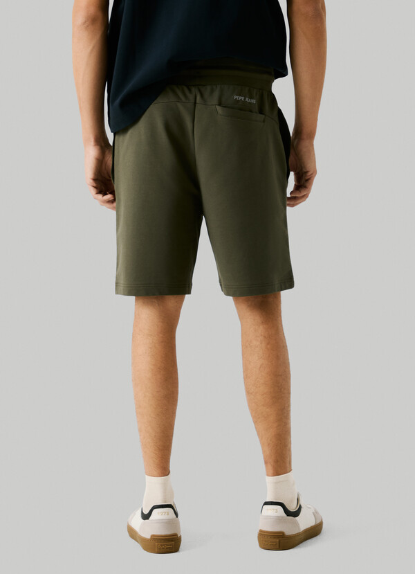 SLIM FIT FLEECE BERMUDA SHORTS