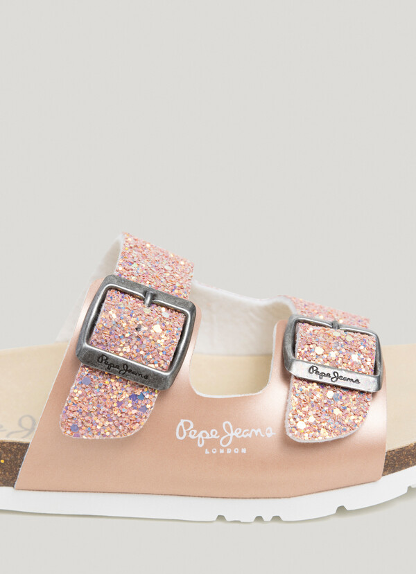 SANDALS WITH GLITTER DETAILS