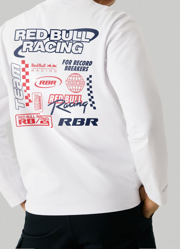 LONG-SLEEVED LOGO PRINT T-SHIRT