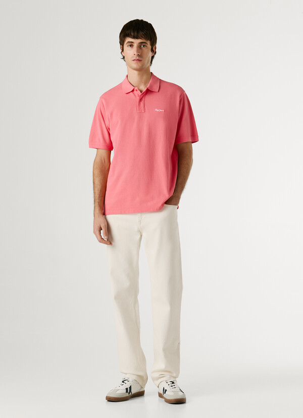 GARMENT DYED PIQUE POLO SHIRT