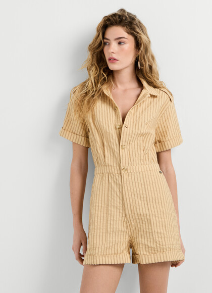 STRIPED MINI JUMPSUIT